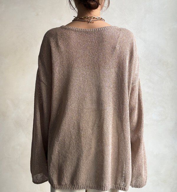  「ペーパーヤーンプルオーバー」|ニット・セーター|