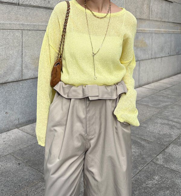  「ペーパーヤーンプルオーバー」|ニット・セーター|