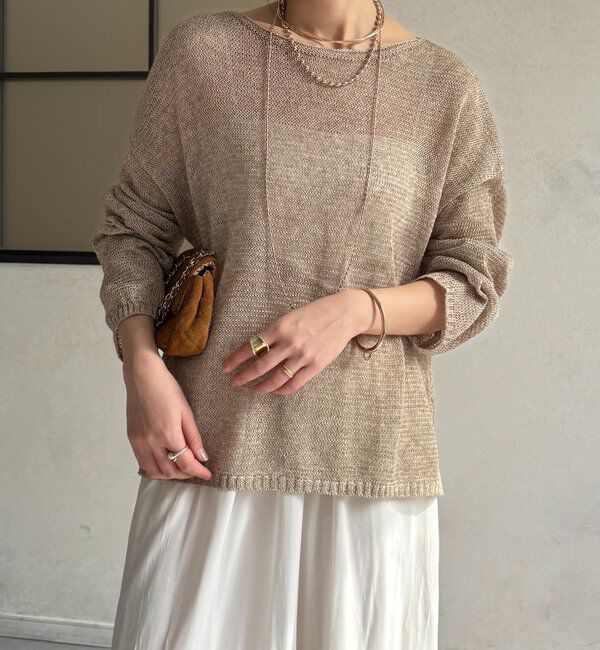  「メランジプルオーバー」|ニット・セーター|