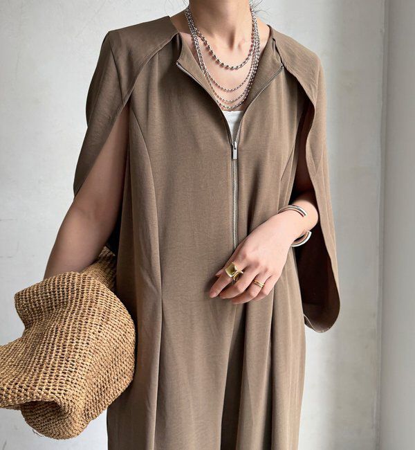  「【WEB限定】ケープマントオールインワン」|ワンピース|