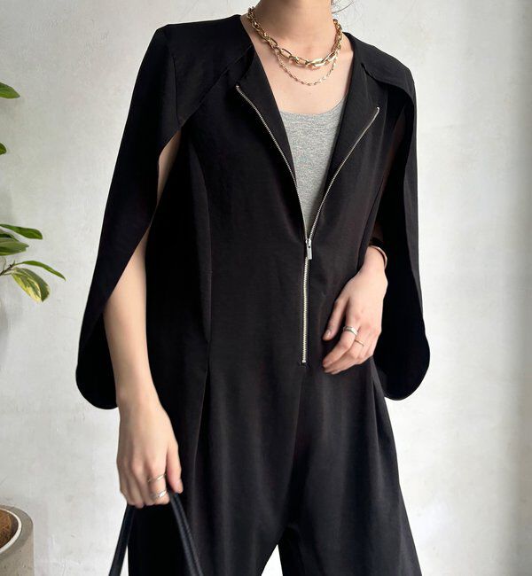  「【WEB限定】ケープマントオールインワン」|ワンピース|