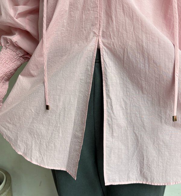  「シャーリングカフチュニックブラウス」|シャツ・ブラウス|