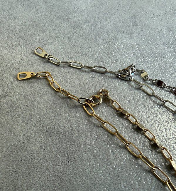  「オーバルロングチェーンネックレス」|ネックレス|