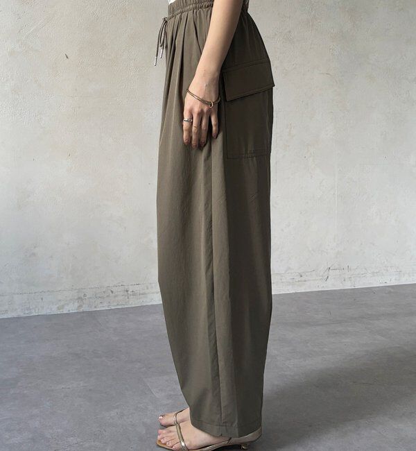  「【WEB限定】ライトストレッチクロスタックイージーパンツ」|チノ|