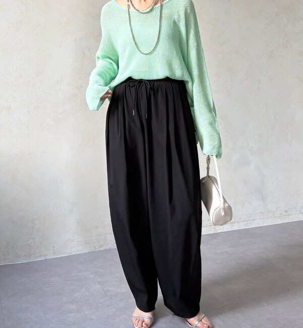  「【WEB限定】ライトストレッチクロスタックイージーパンツ」|チノ|