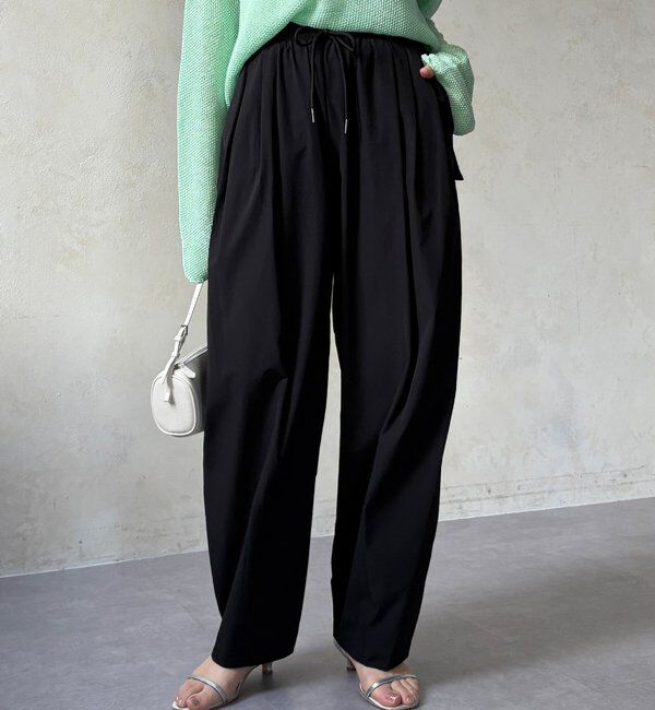  「【WEB限定】ライトストレッチクロスタックイージーパンツ」|チノ|