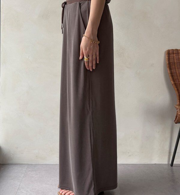  「【セットアップ可能】ソフトIラインスカート」|スカート|