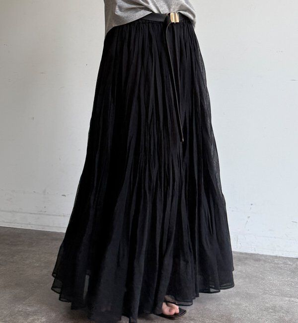  「ランダムプリーツボリュームスカート」|スカート|