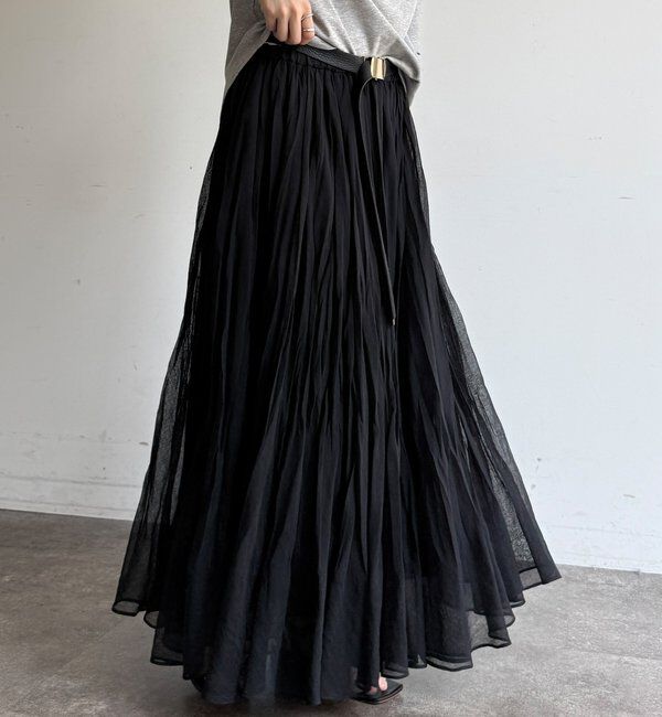  「ランダムプリーツボリュームスカート」|スカート|