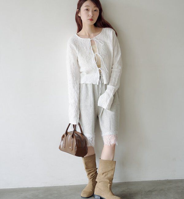  「【レザー&スエード/インソール】ルーズエンジニアブーツ」|ロングブーツ|