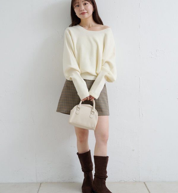  「【レザー&スエード/インソール】ルーズエンジニアブーツ」|ロングブーツ|