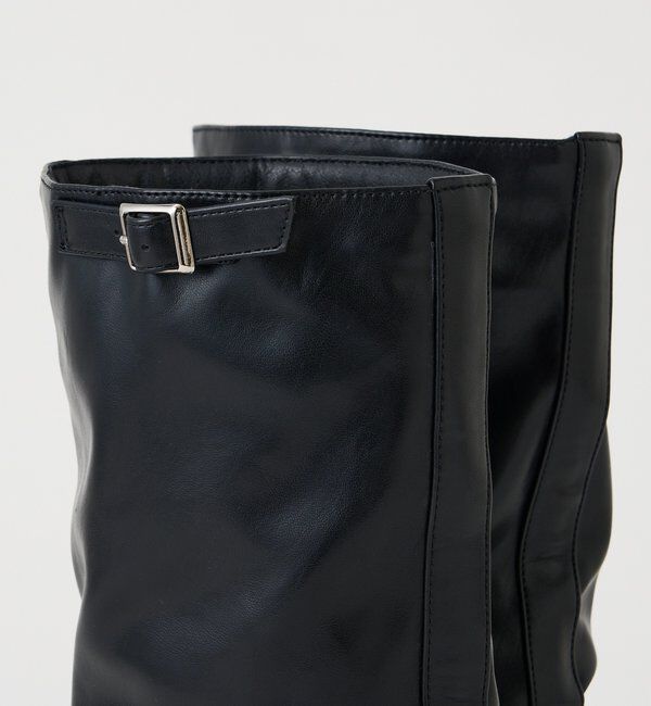  「【レザー&スエード/インソール】ルーズエンジニアブーツ」|ロングブーツ|