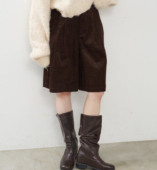  「【レザー&スエード/インソール】ルーズエンジニアブーツ」|ロングブーツ|