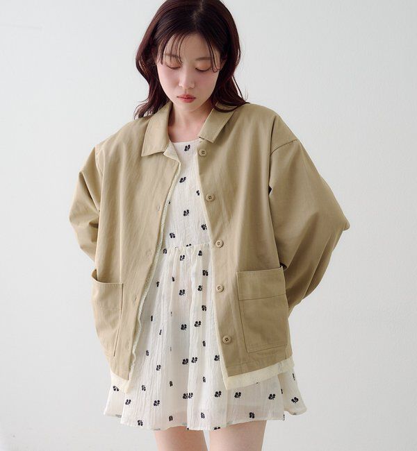  「フラワーステッチミニワンピース」|ワンピース|