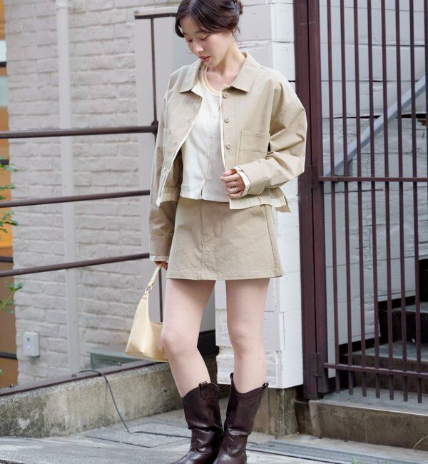  「【WEB先行/SETUP対応】レイヤードショートシャツジャケット」|その他|