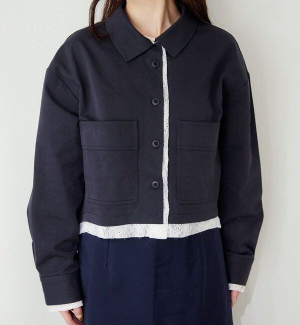  「【WEB先行/SETUP対応】レイヤードショートシャツジャケット」|その他|