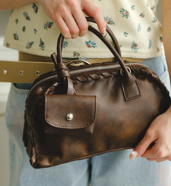  「【2WAY/500mlペットボトル収納可】ケースチャーム付ボストンバッグ」|ボストンバッグ|