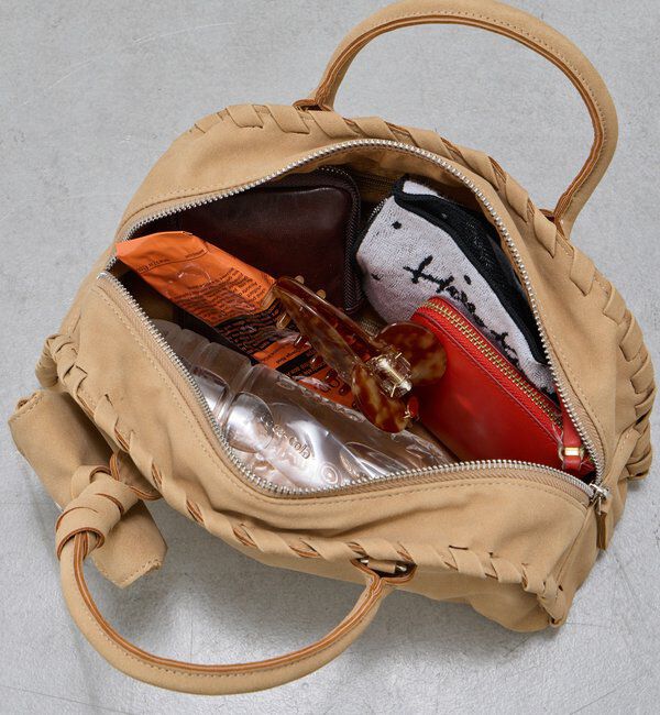  「【2WAY/500mlペットボトル収納可】ケースチャーム付ボストンバッグ」|ボストンバッグ|