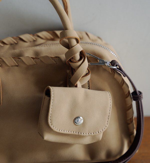  「【2WAY/500mlペットボトル収納可】ケースチャーム付ボストンバッグ」|ボストンバッグ|