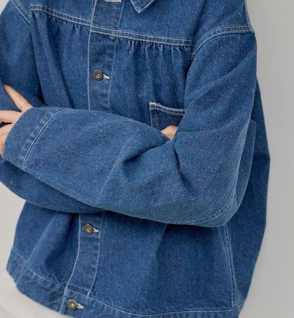  「【WHIMSIC】ネップデニムワークジャケット」|デニムジャケット|