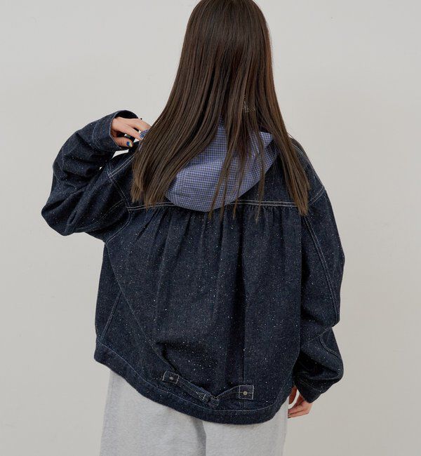  「【WHIMSIC】ネップデニムワークジャケット」|デニムジャケット|