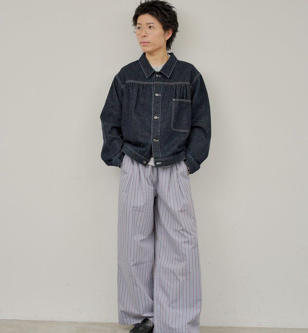  「【WHIMSIC】ネップデニムワークジャケット」|デニムジャケット|