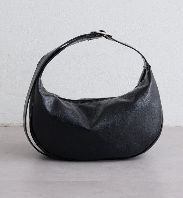  「【500mlペットボトル収納可】B フェイクレザームーンBAG」|その他|