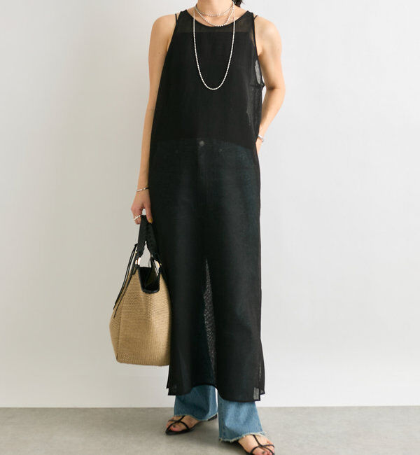  「【全骨格美脚見え！】slit DENIM」|デニム|