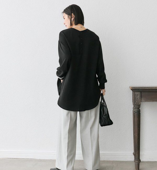  「【さらっと着やすい！/冷房・日焼け対策◎】ジョーゼットポケットブラウス」|シャツ・ブラウス|