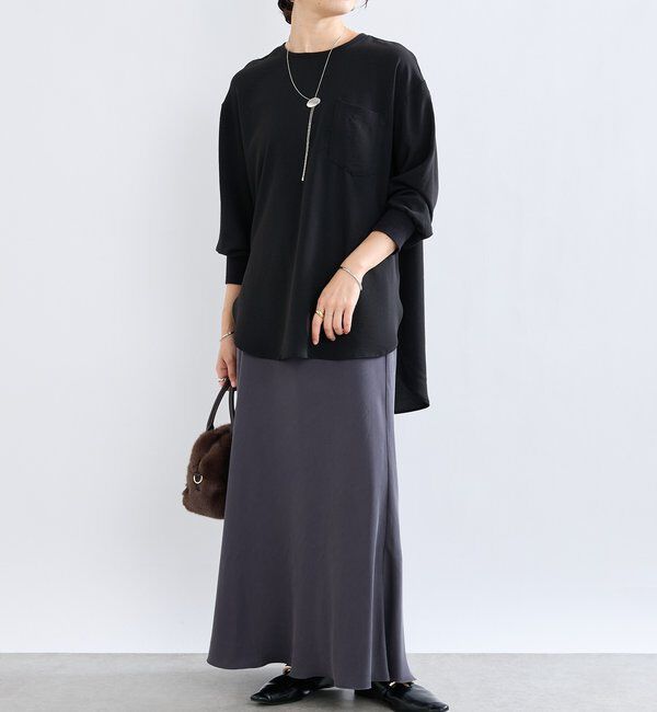  「【さらっと着やすい！/冷房・日焼け対策◎】ジョーゼットポケットブラウス」|シャツ・ブラウス|