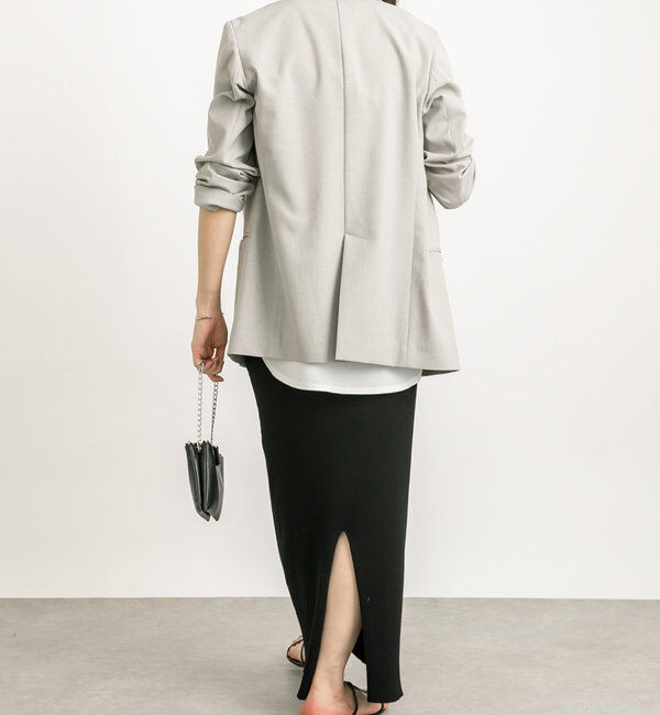  「【マイナス3kg/レビュー高評価☆】リブタイトスカート」|スカート|