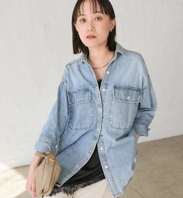  「【ベストセラー】【MONN.:.(モン)】ビッグデニムシャツ」|シャツ・ブラウス|