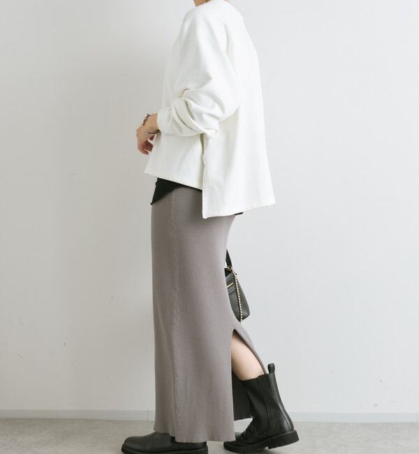  「【大人が着やすい】キーネックオーバースウェット」|Tシャツ・カットソー|