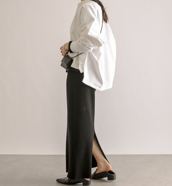  「【大人が着やすい】キーネックオーバースウェット」|Tシャツ・カットソー|