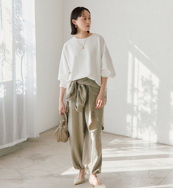  「【楽ちんキレイ】ダンボールポンチョプルオーバー」|Tシャツ・カットソー|