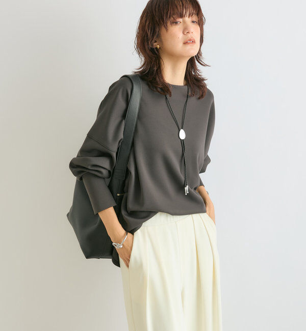  「【楽ちんキレイ】ダンボールポンチョプルオーバー」|Tシャツ・カットソー|