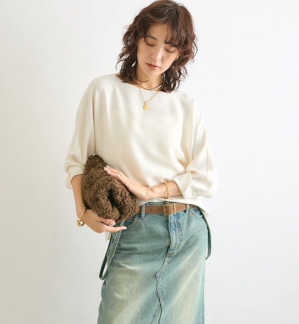  「ドルマンターンバックブラウス」|シャツ・ブラウス|