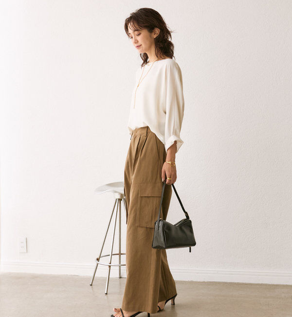  「ドルマンターンバックブラウス」|シャツ・ブラウス|