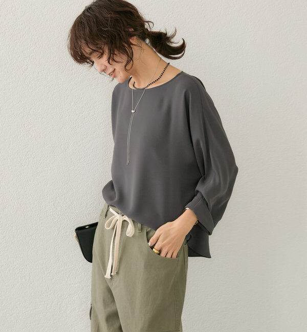  「ドルマンターンバックブラウス」|シャツ・ブラウス|