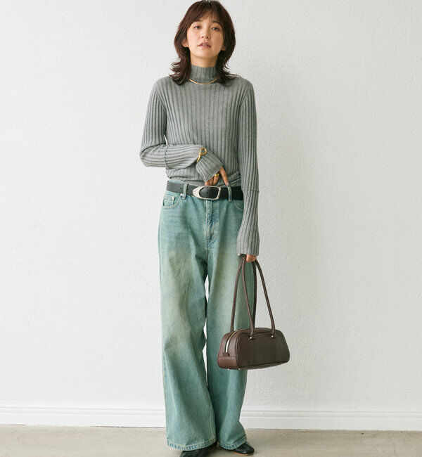  「【新色追加・リバイバル】シルクカシミヤリブニット」|ニット・セーター|