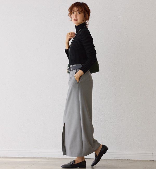  「【新色追加・リバイバル】シルクカシミヤリブニット」|ニット・セーター|