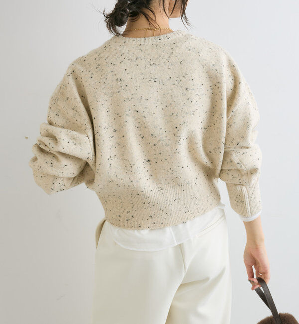  「【カーディガンとしても着れる】ショートZIPニット」|ニット・セーター|