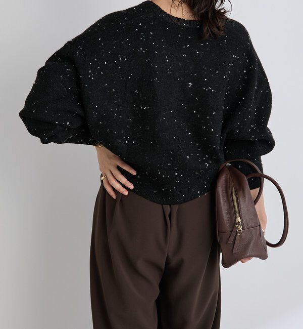  「【カーディガンとしても着れる】ショートZIPニット」|ニット・セーター|