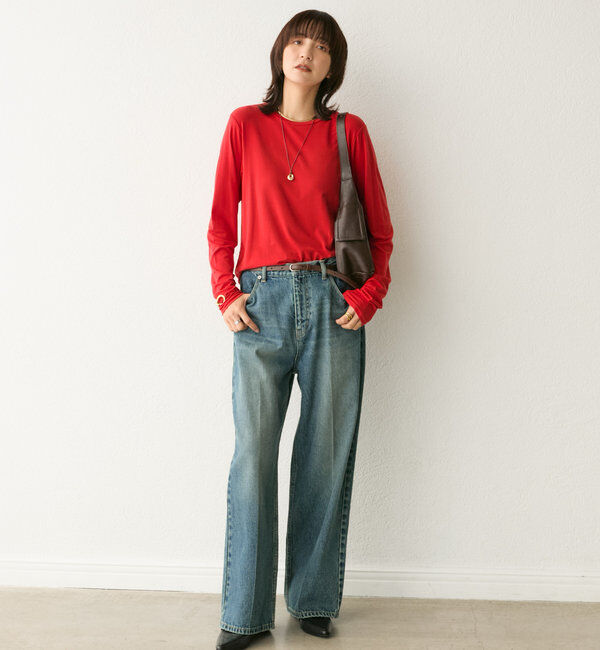  「【リバイバル/一枚でも重ねても】フライスクルーTee」|Tシャツ・カットソー|