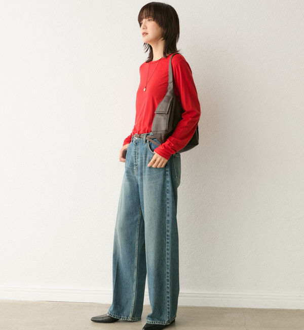  「【リバイバル/一枚でも重ねても】フライスクルーTee」|Tシャツ・カットソー|