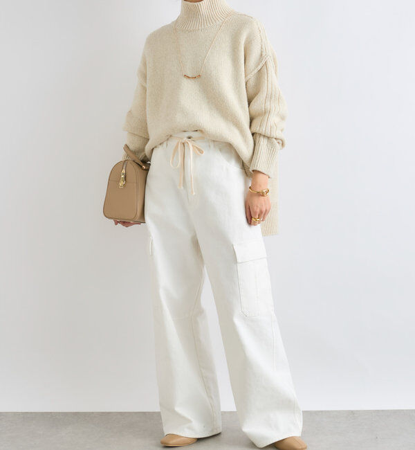  「【暖かな素材感/リバイバル】MIXヤーンタートルニット」|ニット・セーター|