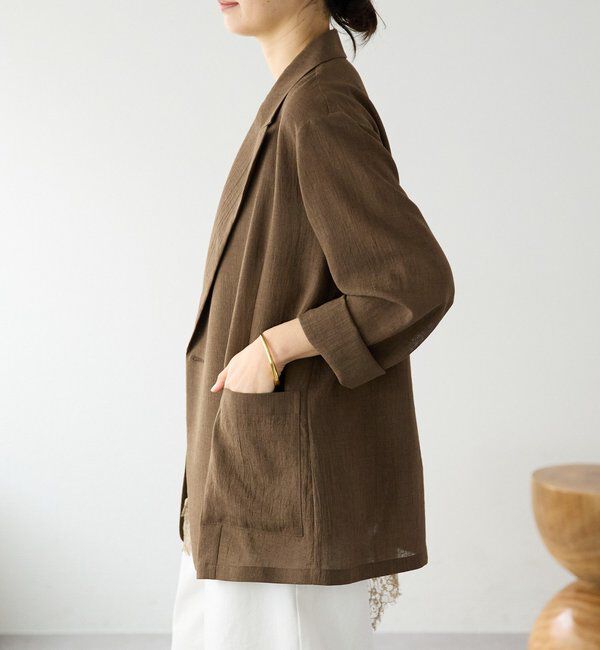  「予約【新色追加/ウォッシャブル】シアースラブオーバージャケット」|テーラードジャケット|