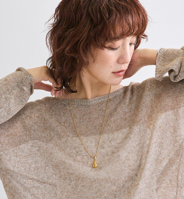  「【R.good(アールドットグッド)】drop&ballネックレス」|ブローチ・コサージュ|