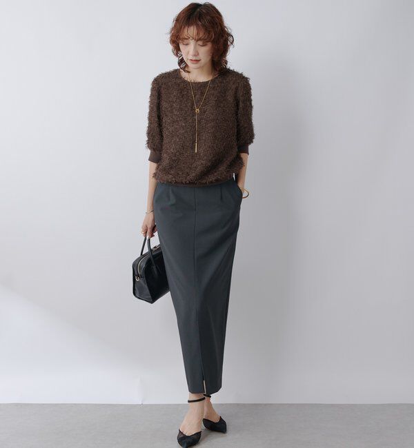  「【着映え】リブ付きフリンジブラウス」|シャツ・ブラウス|