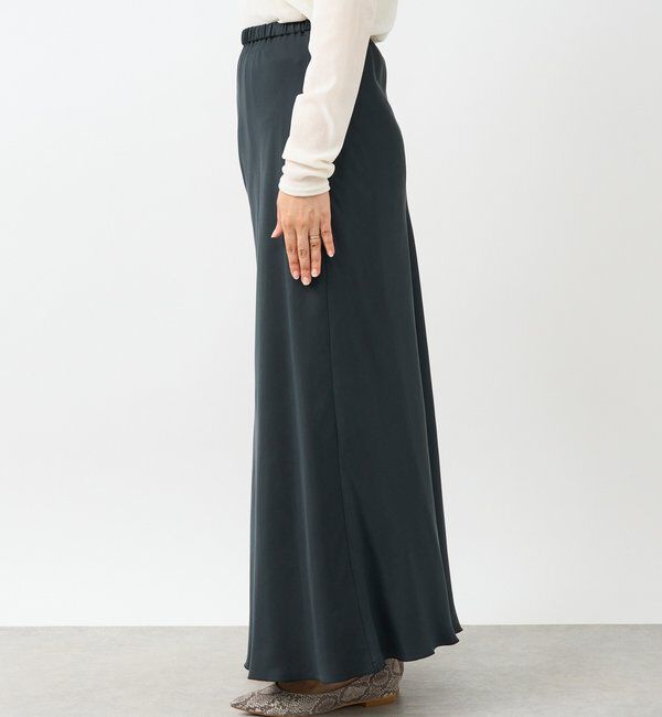  「【上品な揺れ感】キュプラ混バイアススカート」|スカート|